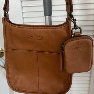 American Leather Co light brown Crossbody